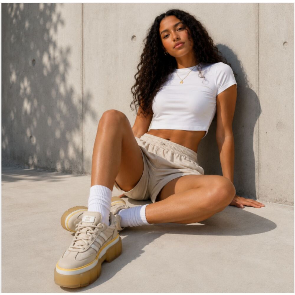 Adidas Ivy Park Sleek Super Beyoncé Beige Platform Sneakers Women’s US 6 GZ3891